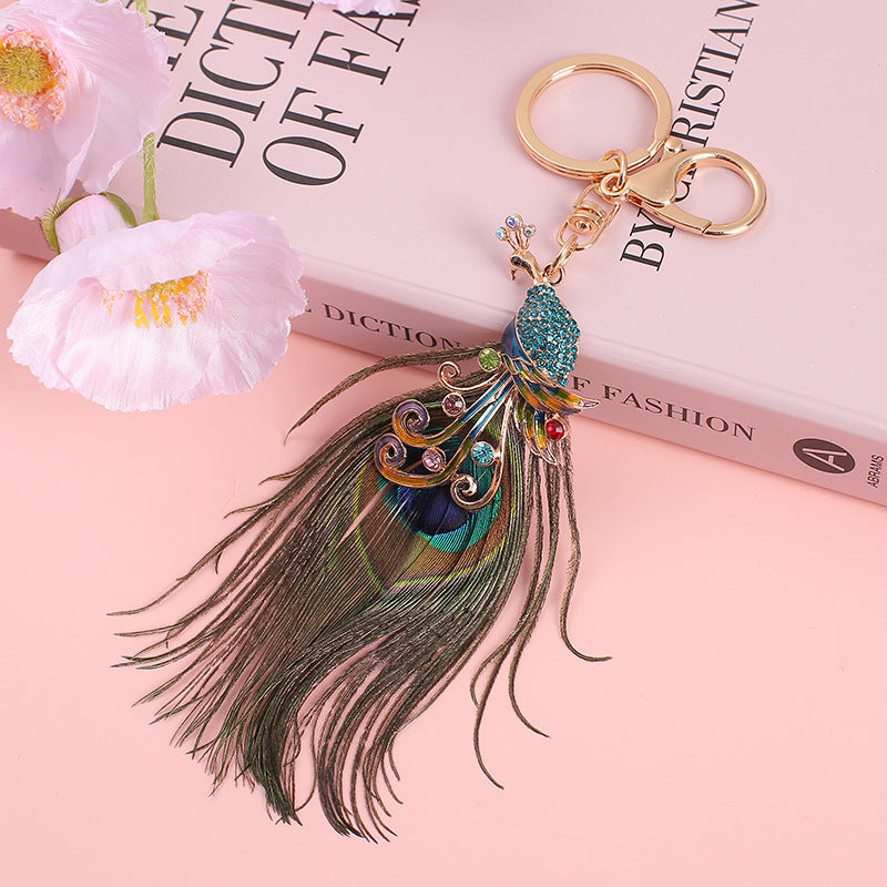 Wholesale Peacock Metal Keychains